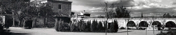 Cigarral-del-Angel-antiguo-blanco-y-negro Imagen antigua de la zona de la ermita Cigarral del Ángel de Toledo